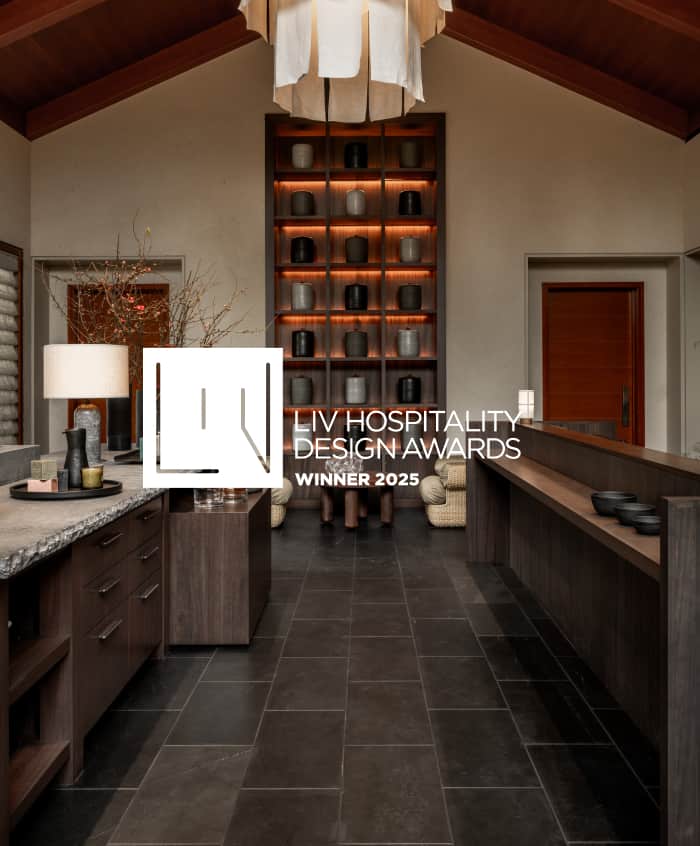 LIV Hospitality Design Awards for Nicole Hollis depicting a beautiful living area